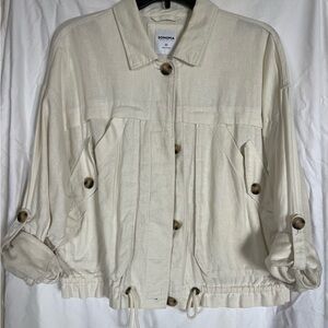 Sonoma Women's Cream Linen Jacket